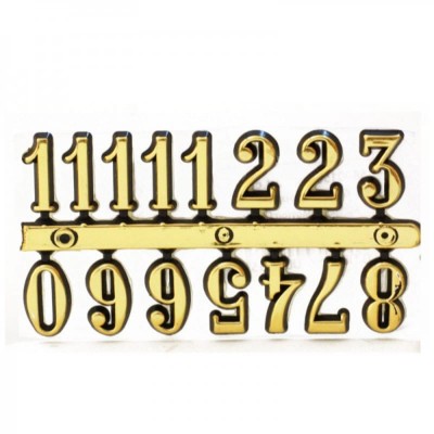 Αριθμοί για Ρολόι Αυτοκόλλητοι 15X2.5mm Gold_5600156
